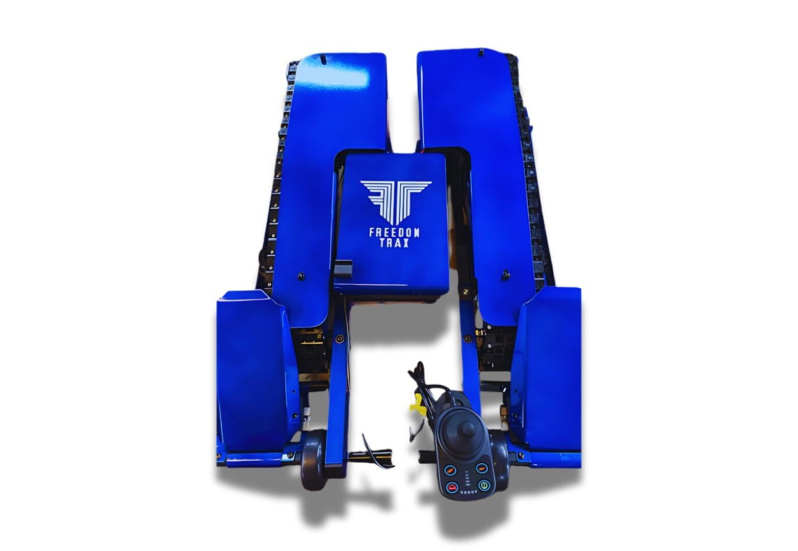 Blue all-terrain wheelchair device